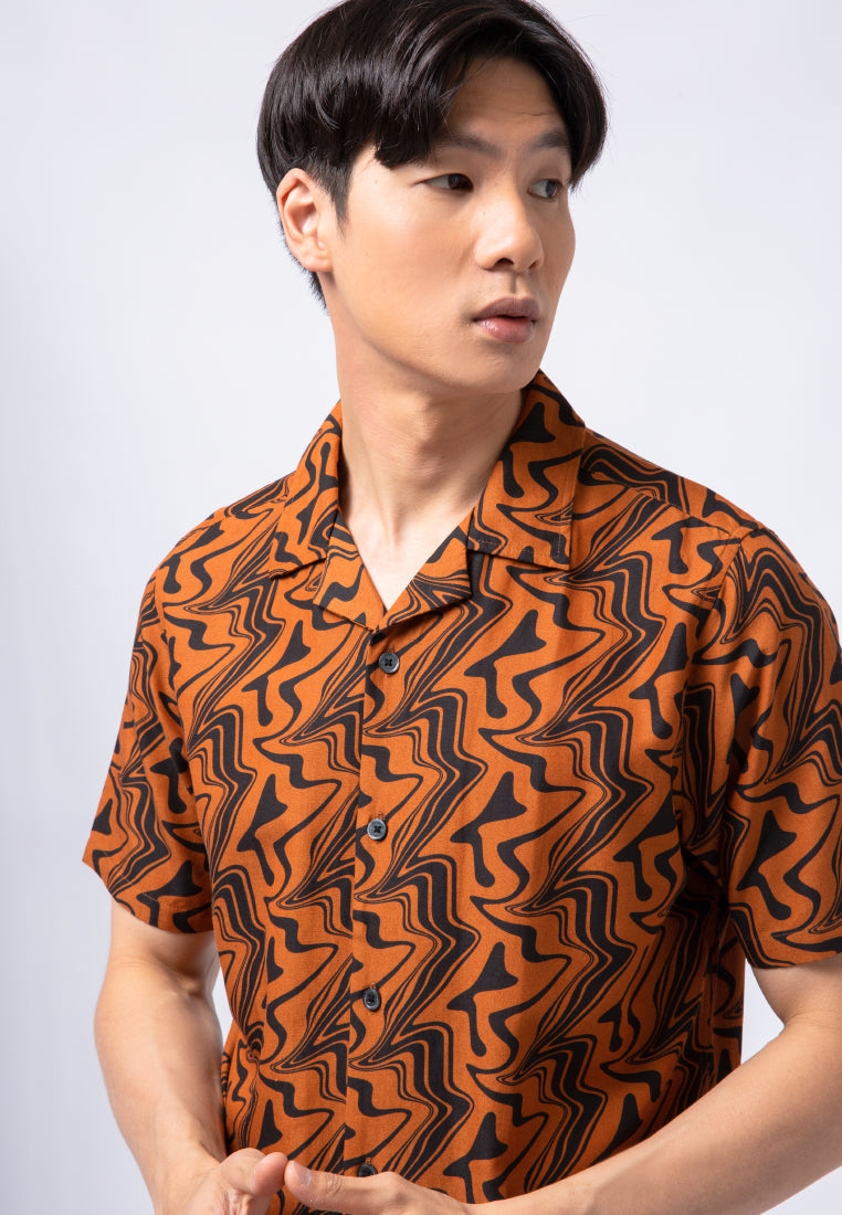 Printed Short Sleeve Resort Shirt
