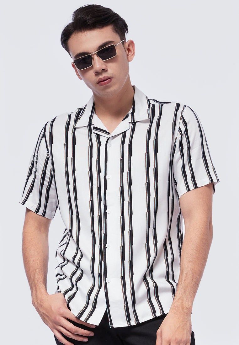 Striped Short Sleeve Resort Shirt