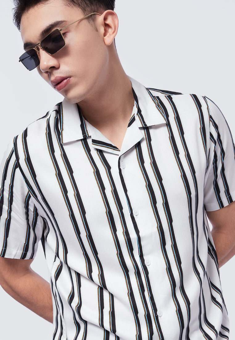 Striped Short Sleeve Resort Shirt