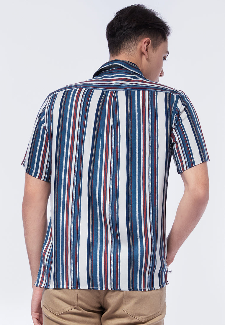 Striped Short Sleeve Resort Shirt