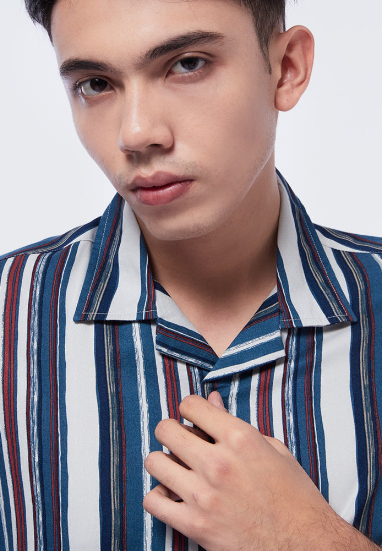 Striped Short Sleeve Resort Shirt