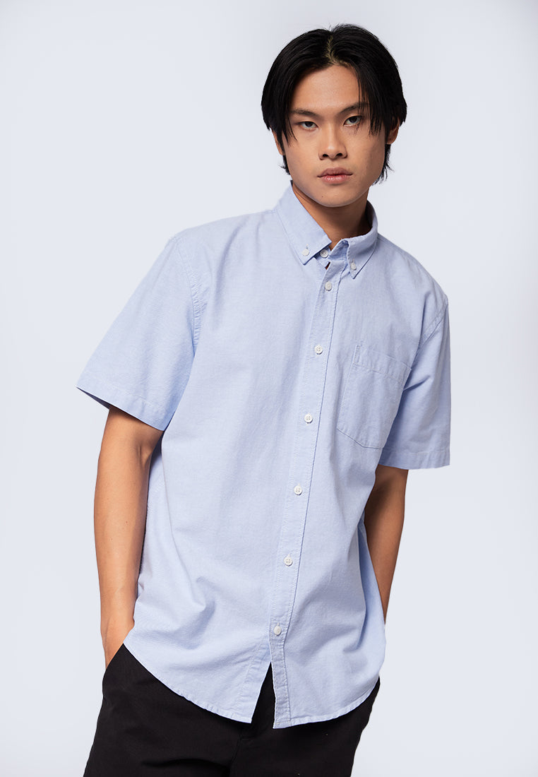 Short Sleeve Oxford Shirt Lt. Blue