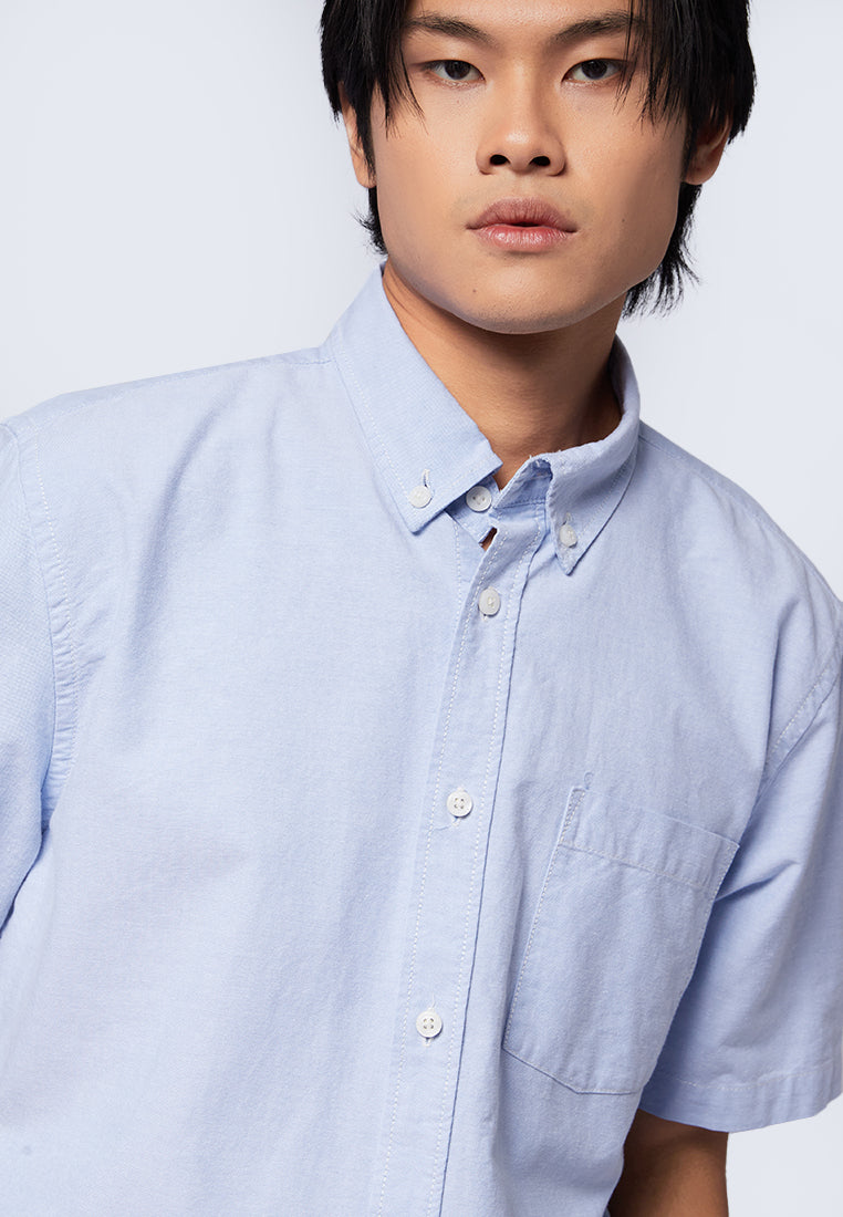 Short Sleeve Oxford Shirt Lt. Blue