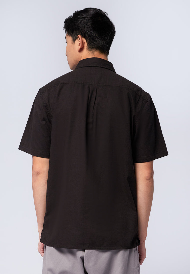 Regular Fit Short Sleeve Slub Shirt