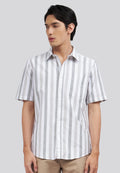 Regular Fit Short Sleeve Stripes Shirt