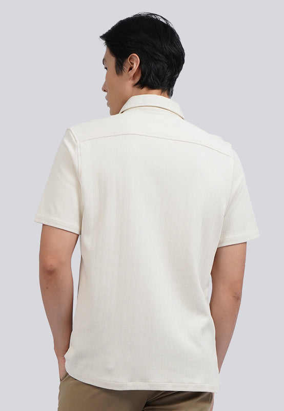 Textured Short Sleeve Knit Shirt
