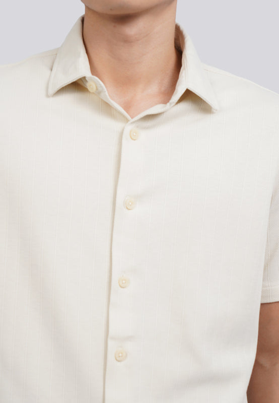 Textured Short Sleeve Knit Shirt