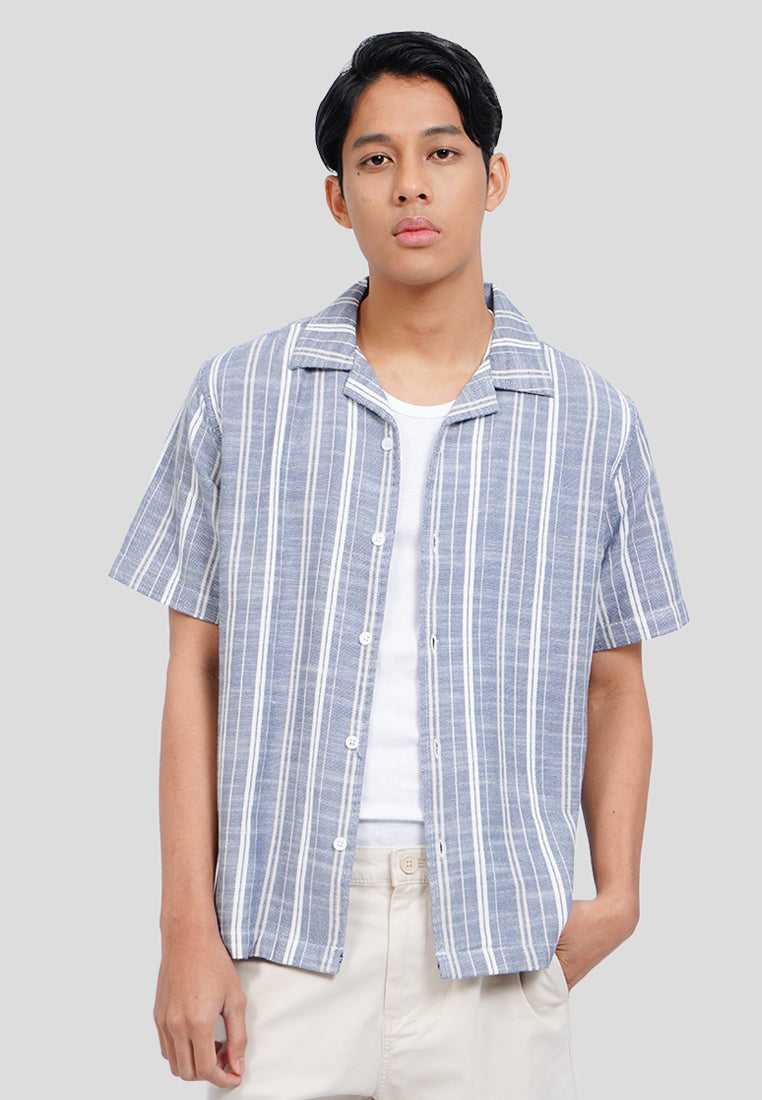 Short Sleeve Stripes Resort Shirt