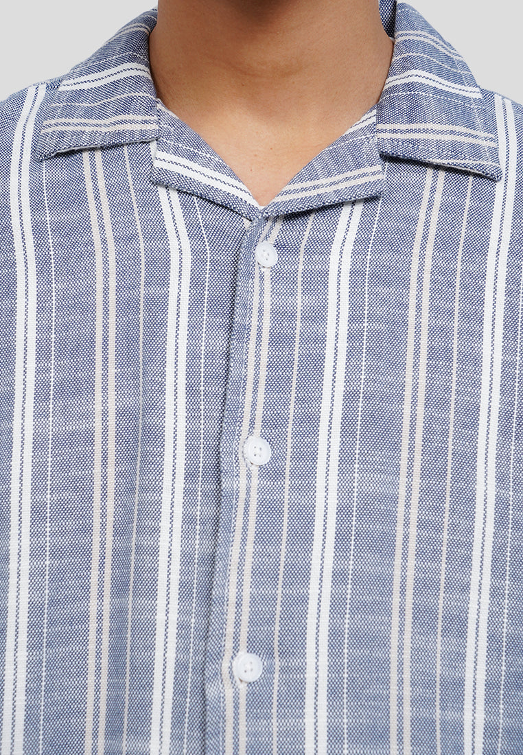Short Sleeve Stripes Resort Shirt