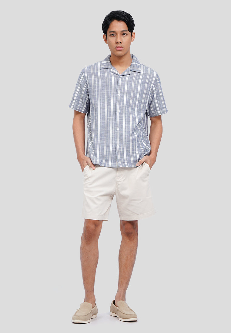 Short Sleeve Stripes Resort Shirt