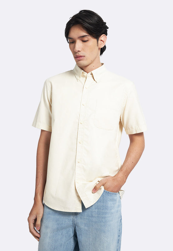 Regular Fit Short Sleeve Oxford Shirt