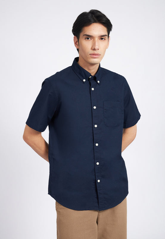 Regular Fit Short Sleeve Oxford Shirt