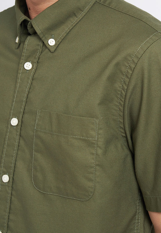 Regular Fit Short Sleeve Oxford Shirt
