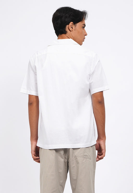 Linen Look Short Sleeve Resort Shirt