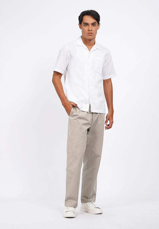 Linen Look Short Sleeve Resort Shirt