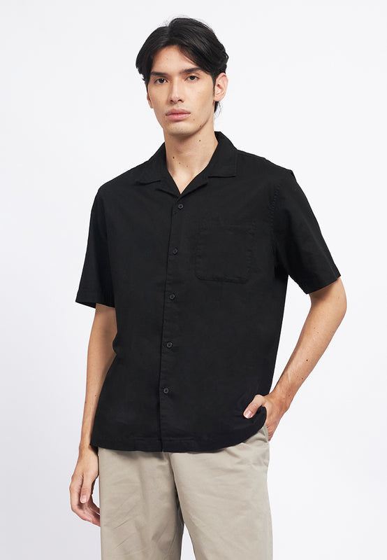 Linen Look Short Sleeve Resort Shirt