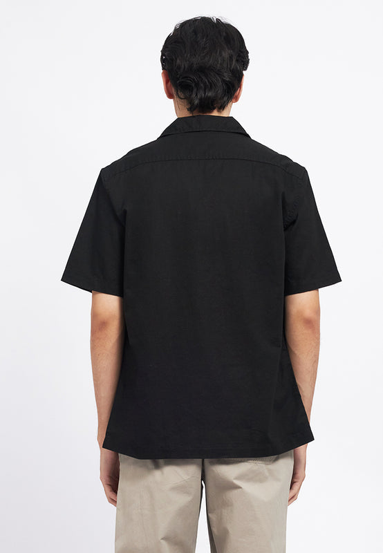 Linen Look Short Sleeve Resort Shirt