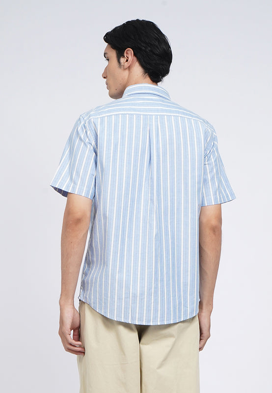 Short Sleeve Oxford Stripe Shirt