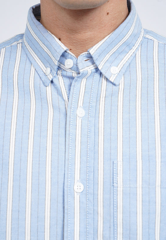 Short Sleeve Oxford Stripe Shirt