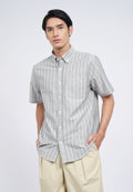 Short Sleeve Oxford Stripe Shirt