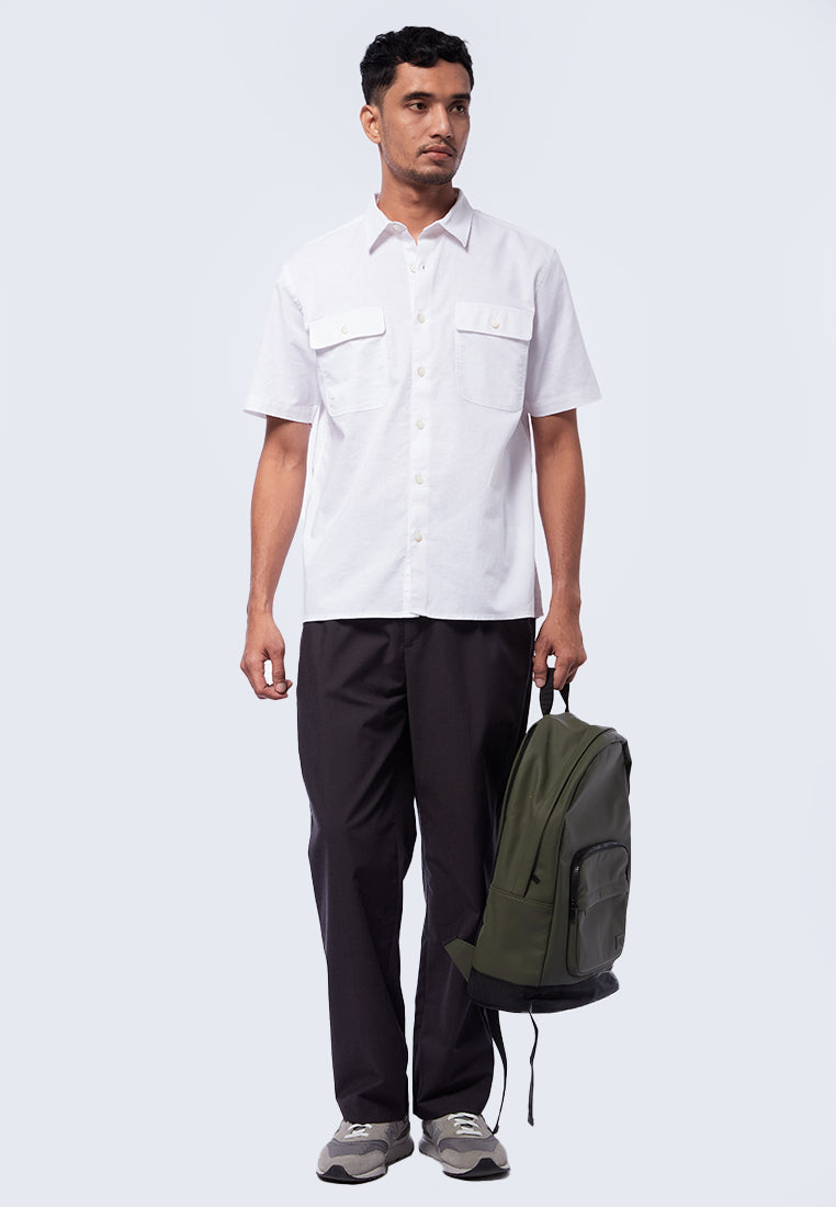 Short Sleeve Shirt with Flap Pocket