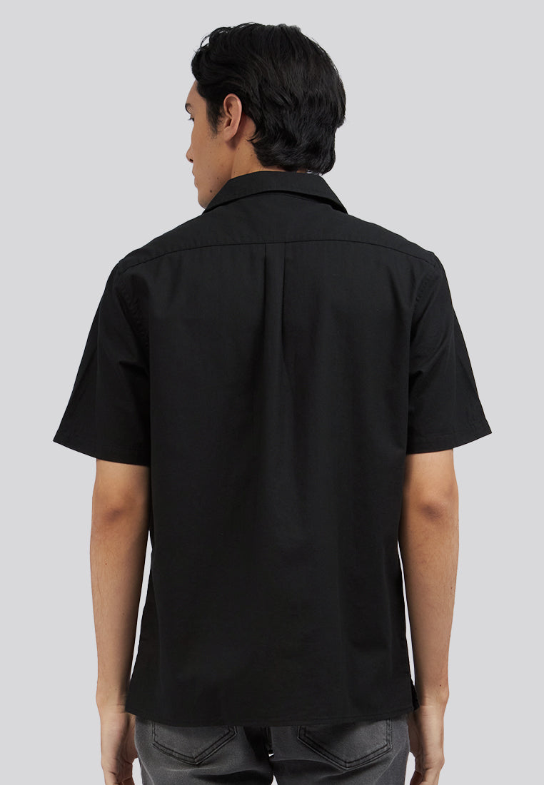 Double Pocket Resort Shirt Black