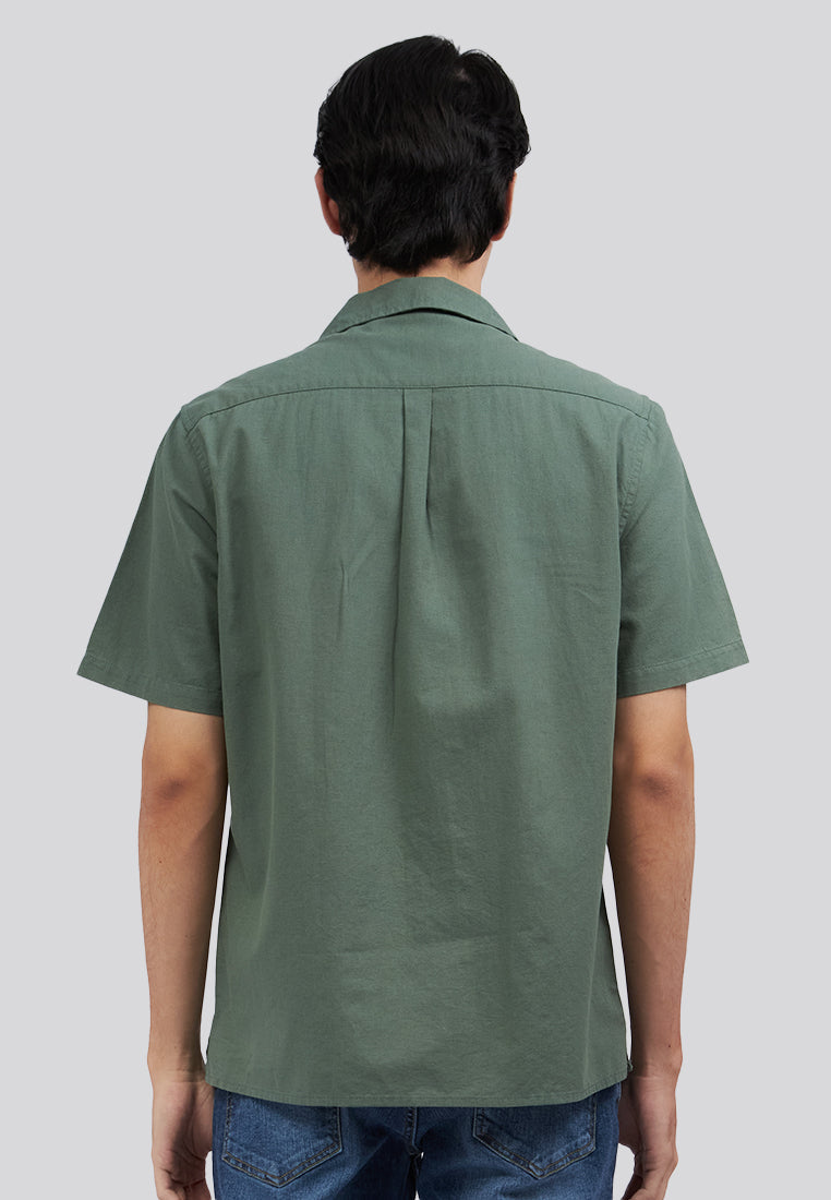 Double Pocket Resort Shirt Dusty Green