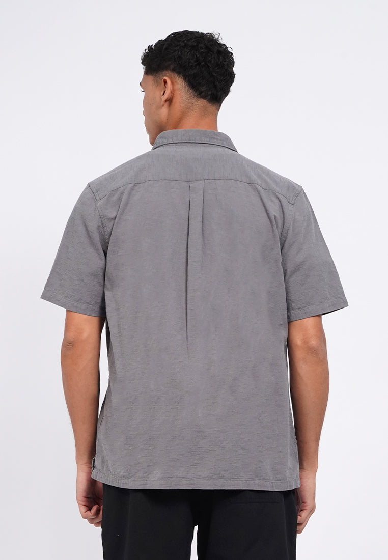 Short Sleeve Textured Shirt