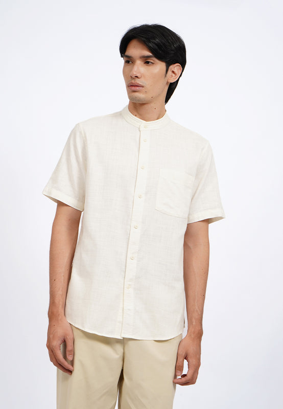 Linen Blend Short Sleeve Koko Shirt