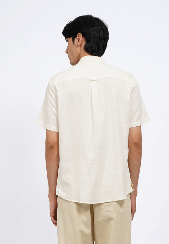 Linen Blend Short Sleeve Koko Shirt