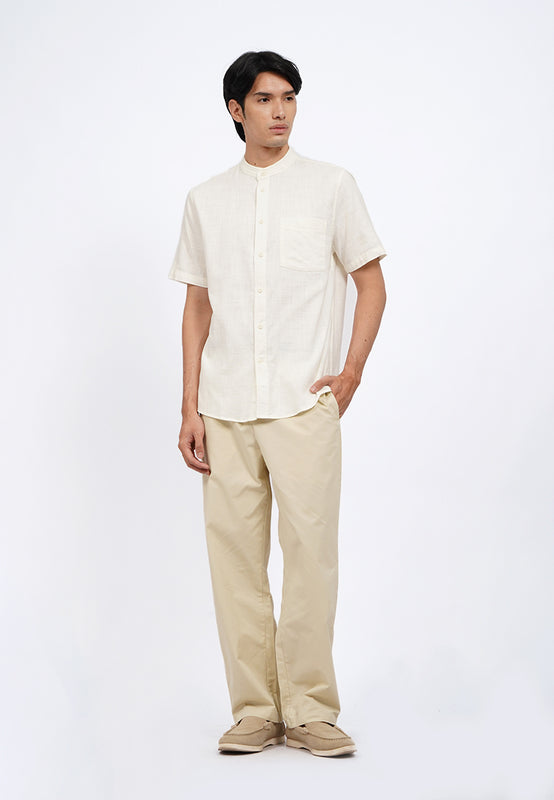 Linen Blend Short Sleeve Koko Shirt