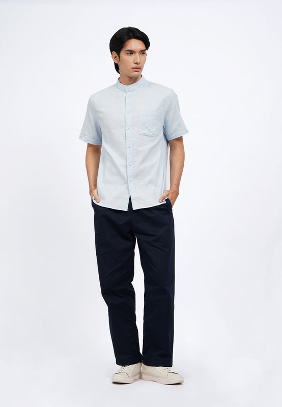 Linen Blend Short Sleeve Koko Shirt