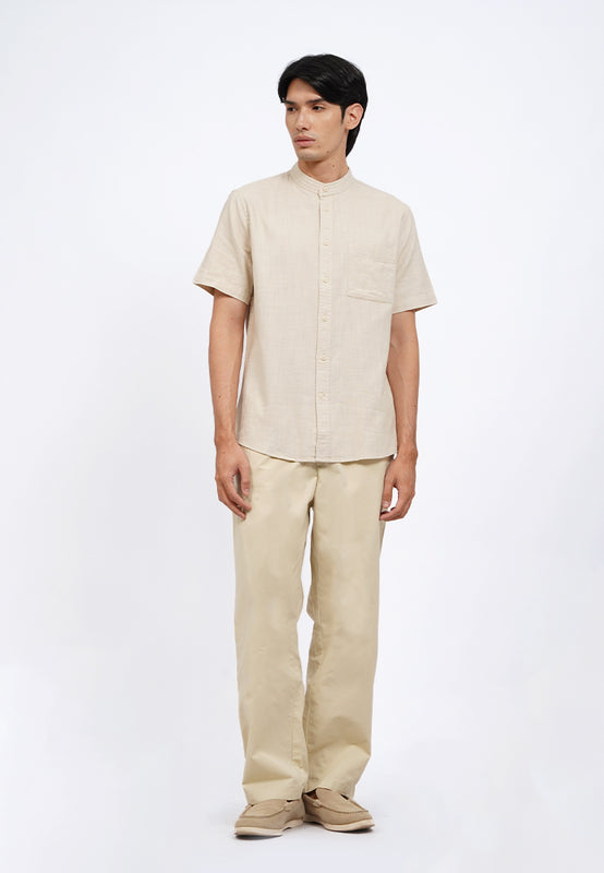 Linen Blend Short Sleeve Koko Shirt
