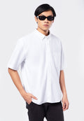 Relaxed Fit Short Sleeve Shirt White