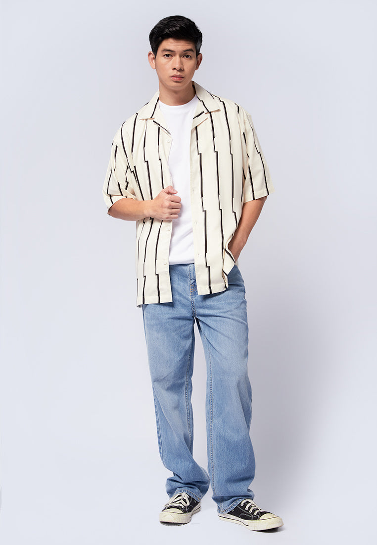 Relaxed Fit Short Sleeve Printed Shirt