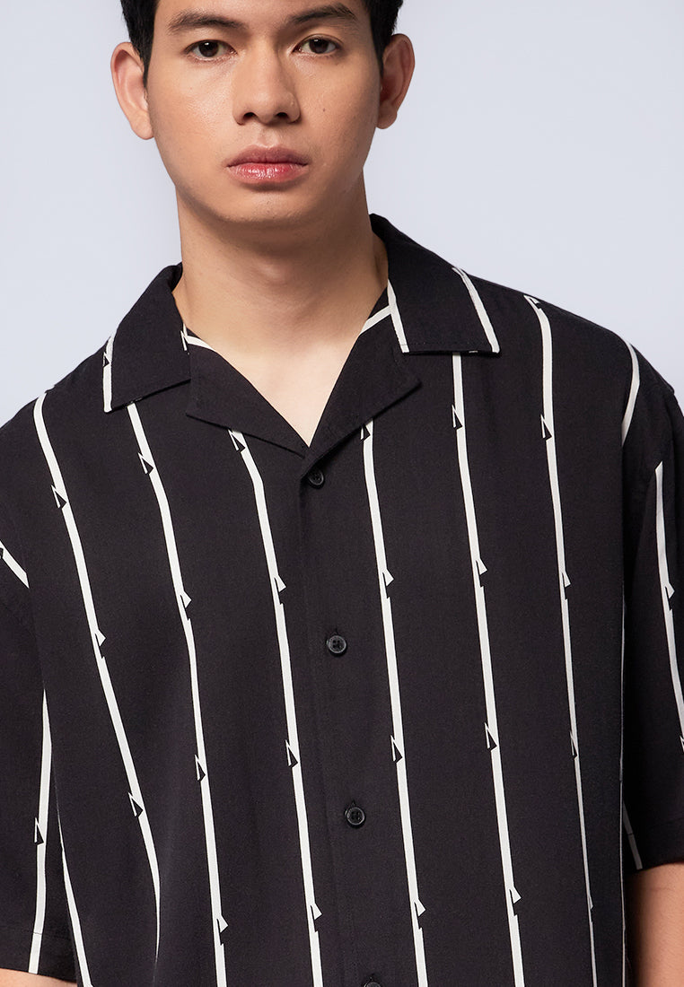 Relaxed Fit Short Sleeve Printed Shirt