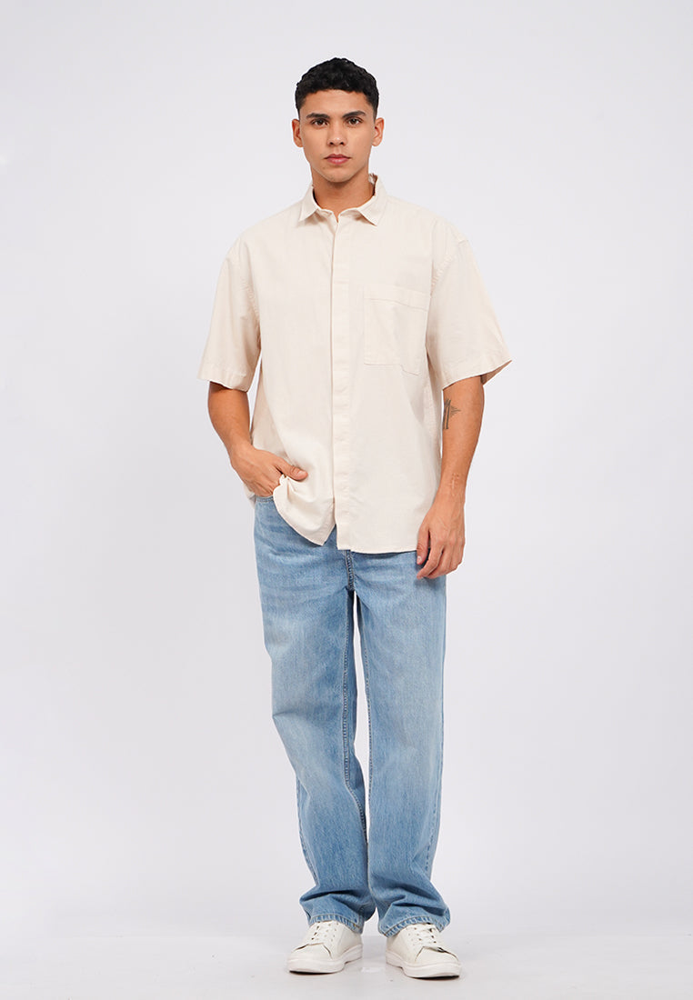 Relaxed Fit Short Sleeve Shirt