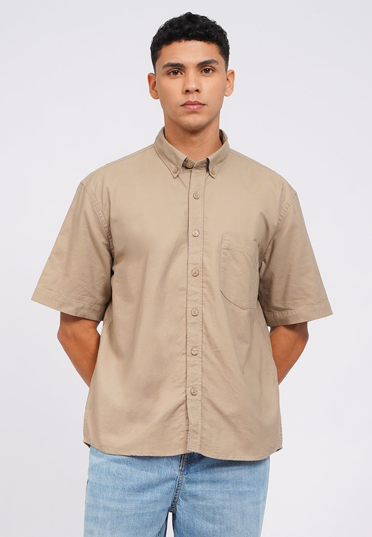 Short Sleeve Relaxed Oxford Shirt