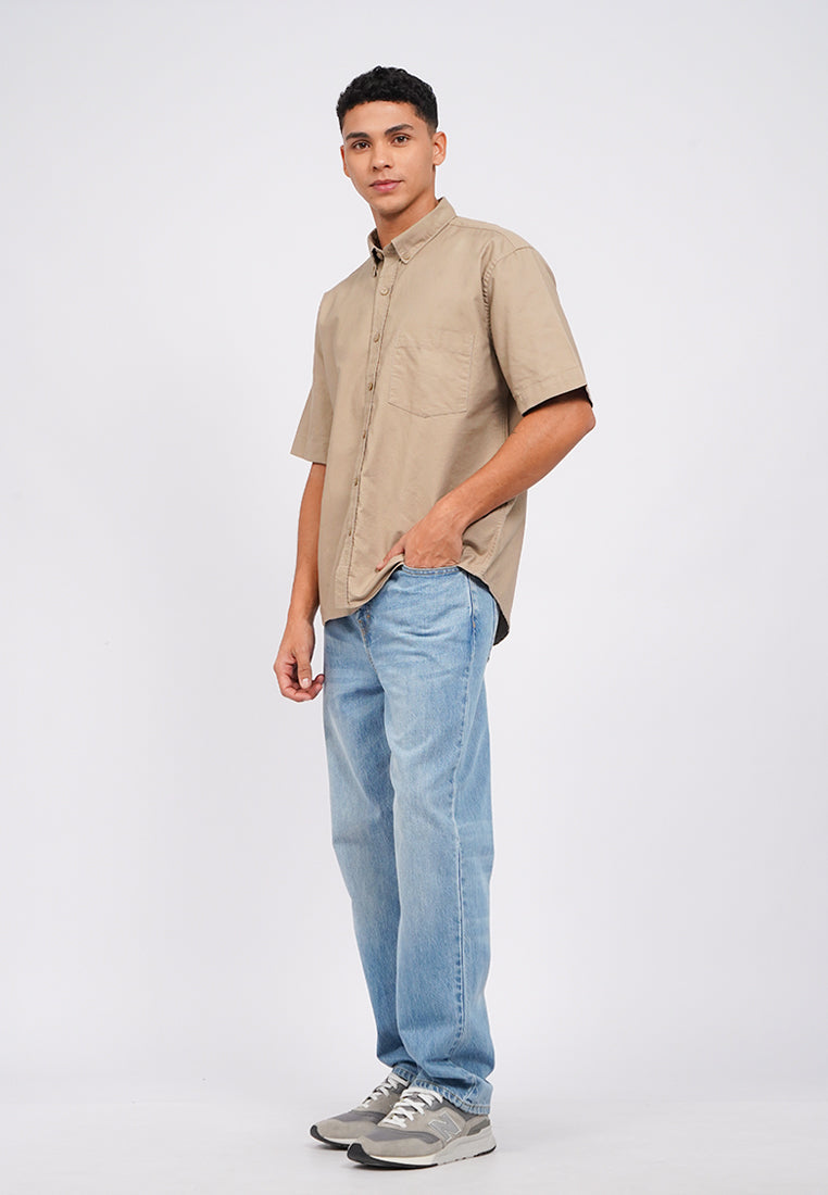 Short Sleeve Relaxed Oxford Shirt