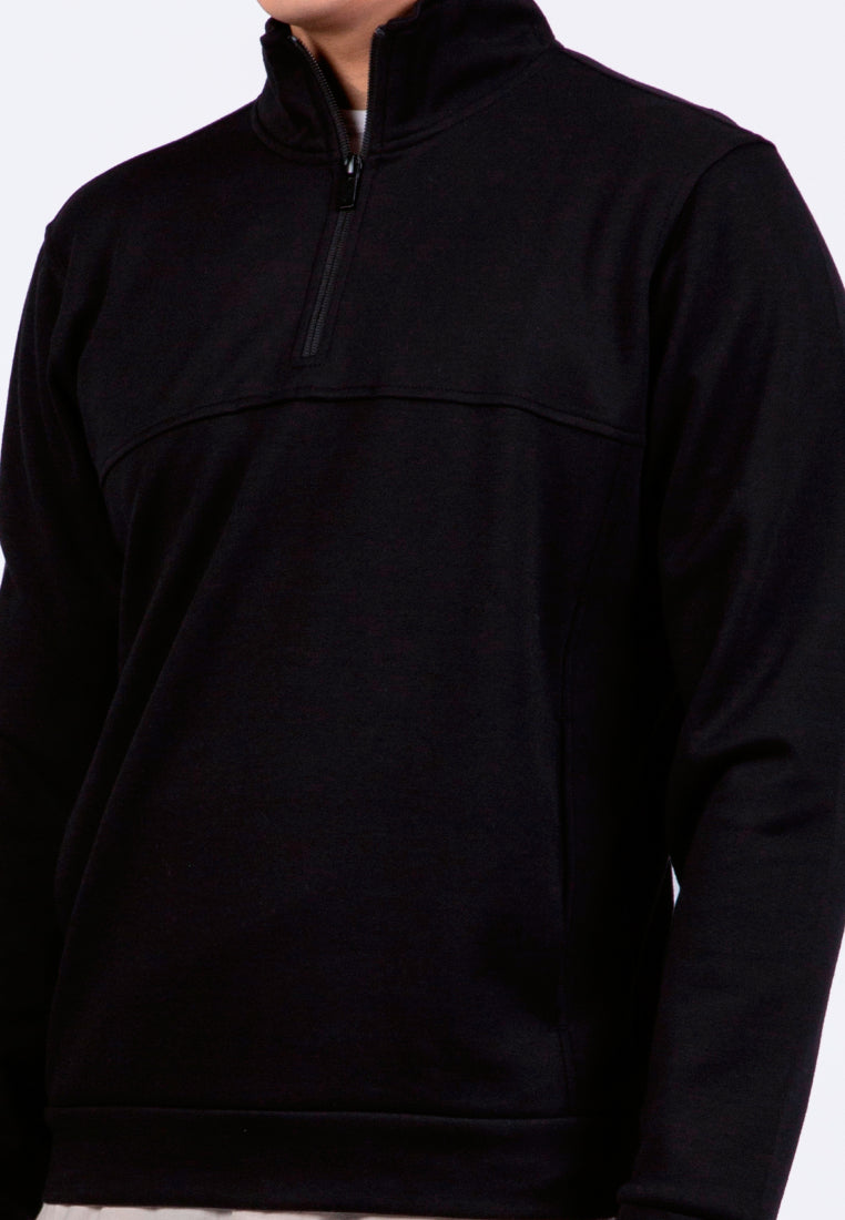 High Neck Long Sleeve Sweatshirt