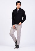 High Neck Long Sleeve Sweatshirt