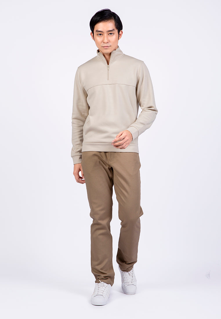 High Neck Long Sleeve Sweatshirt