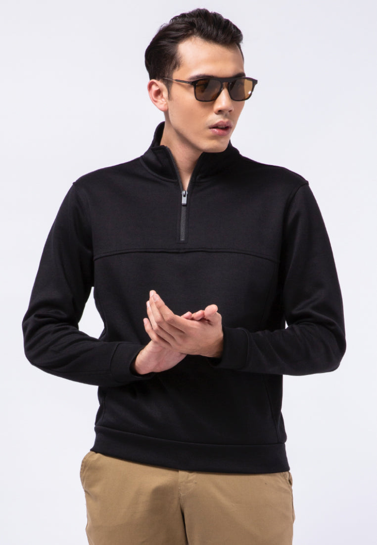 1/4 Zip Long Sleeve Sweatshirt