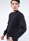 Sweatshirt with Zip Details