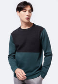 Long Sleeve Color Blocking Sweatshirt
