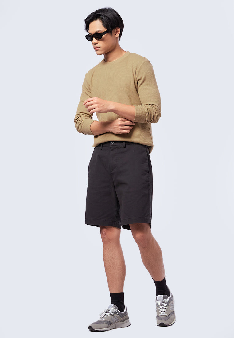 Textured Long Sleeve T-Shirt