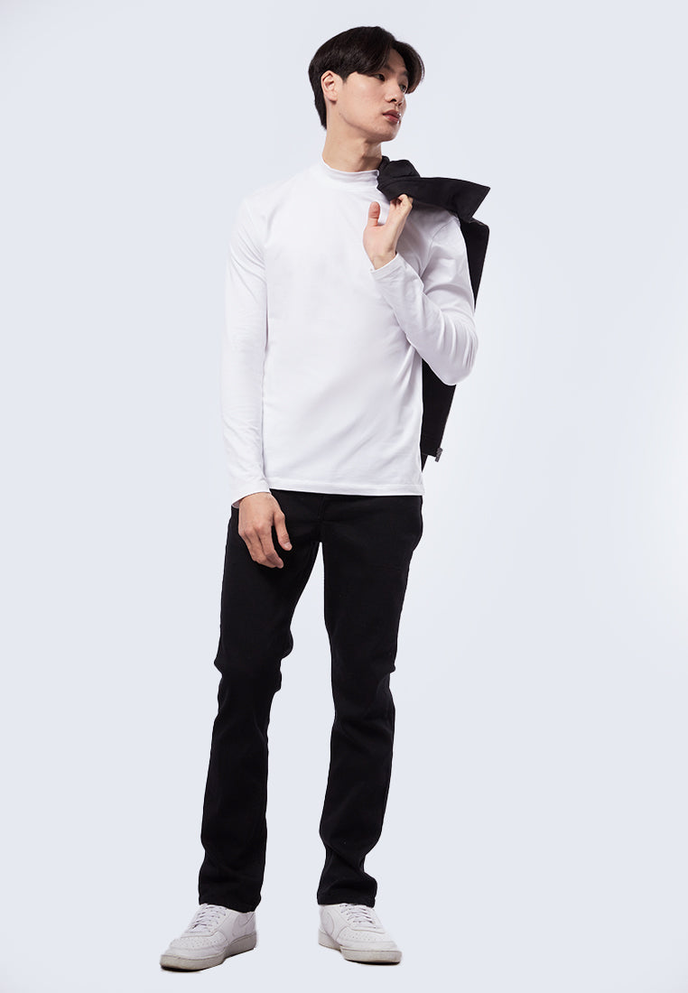 Mock Neck Long Sleeve T-Shirt