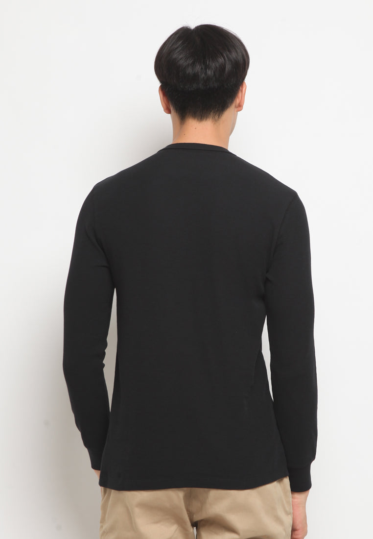 Long Sleeve Henley T-shirt
