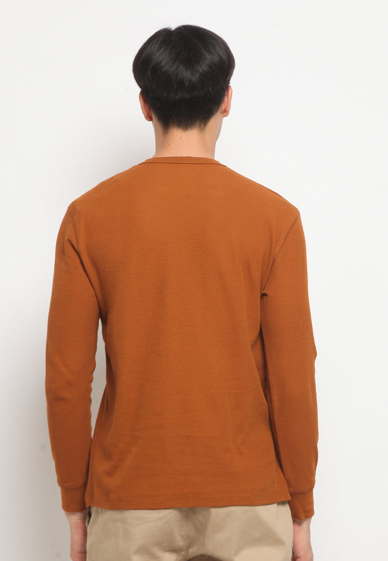 Long Sleeve Henley T-shirt