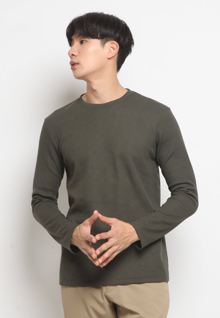 Long Sleeve Waffle T-shirt